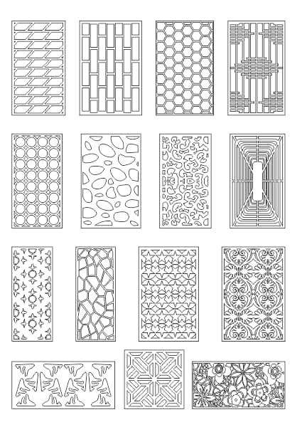 Mdf Cnc Cutting Jali Design Dxf File Free Dxf Files Vectors Free Vector
