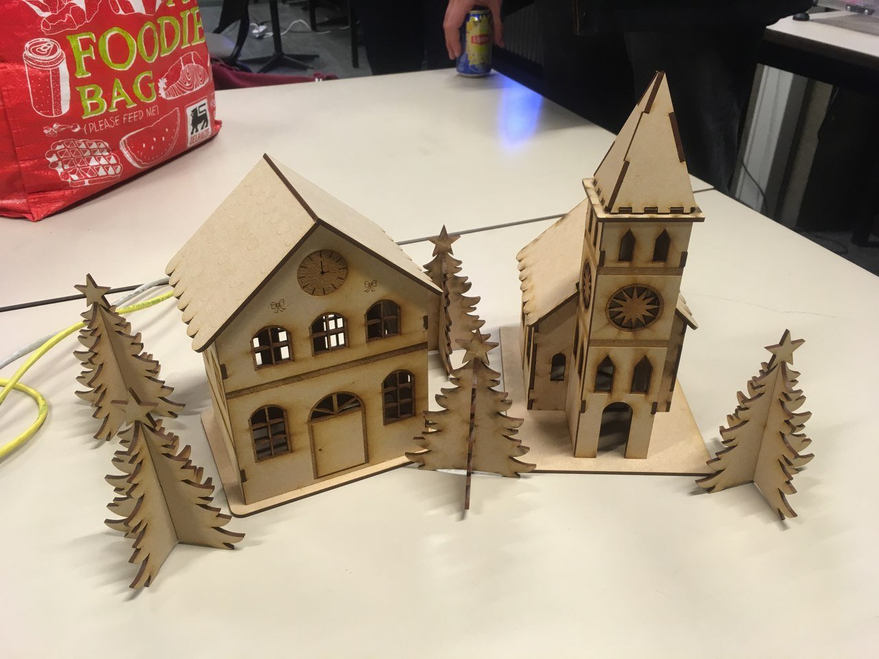 Laser Cut Wooden Christmas Houses: A Festive Touch to Your Holiday Decor