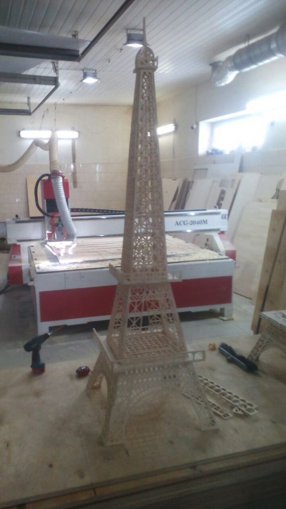 Eiffel Tower laser cutting