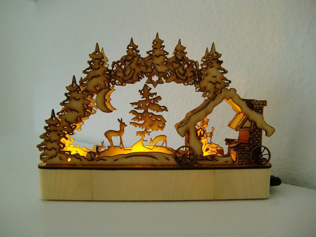 LaserCut candle arch Laser Cutting Projects download