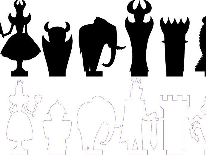 Chess Rating SVG File for Cricut, Silhouette, Laser - Instant Download