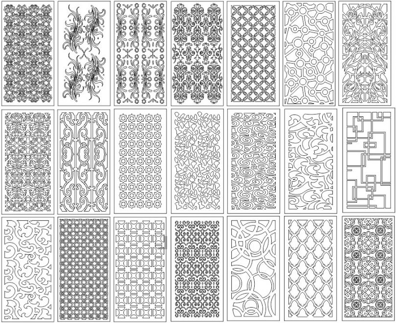 Decorative Screens Panels Free Laser Cut Designs - Free Vector