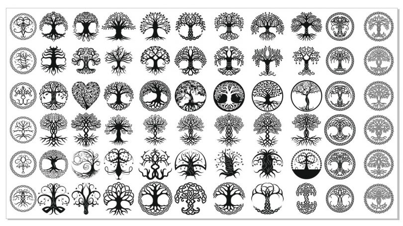 Tree Vector DXF File For CNC - Free Vector