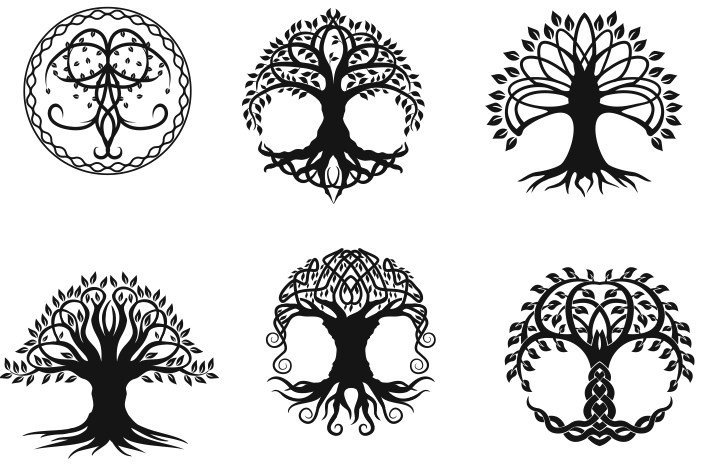 Tree Vector DXF File For CNC PLASMA LASER & ROUTER Cut Tree of life