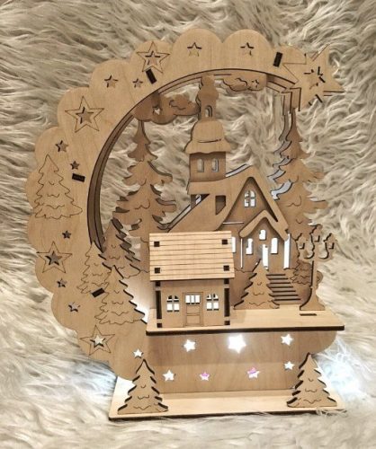 Christmas House Laser Cut