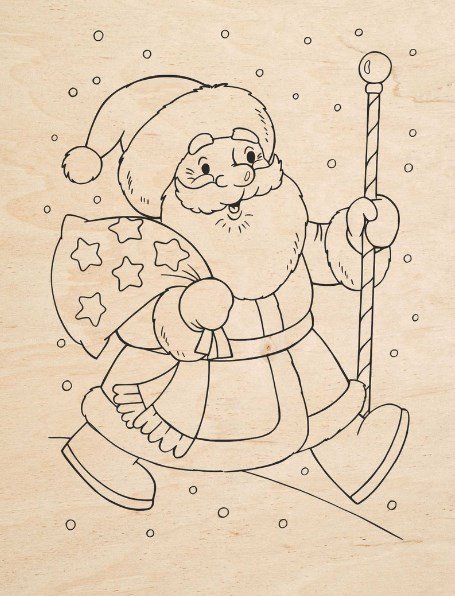 Santa Claus for engraving