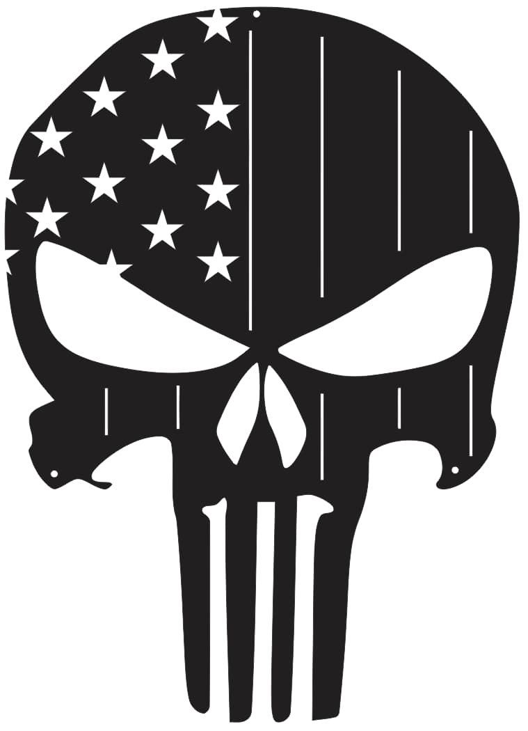 Punisher skull SVG cutting file