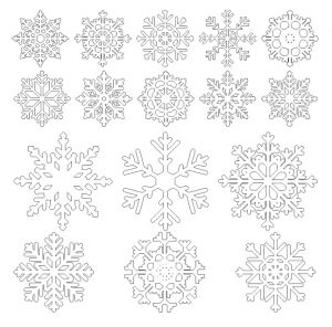 free vector snowflake pattern vector free dxf File download - Free Vector