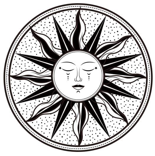 sun tattoo 