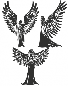 vector seraphim six winged angels vector File download - Free Vector