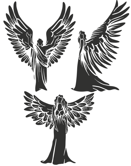 vector seraphim six winged angels vector File download