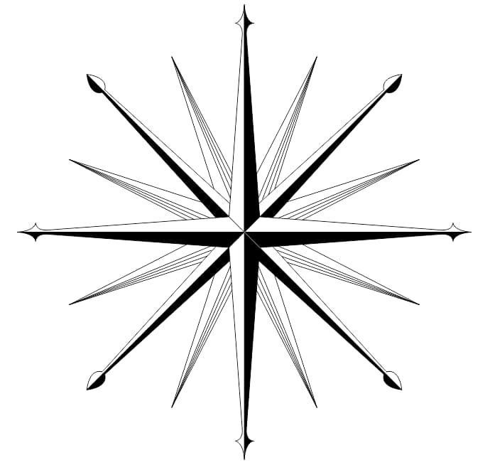 compass rose free vector