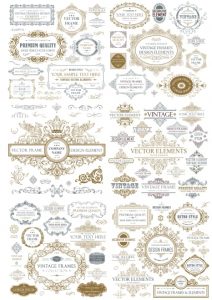 free download vector frame vintage Collection CDR File - Free Vector