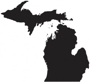 michigan free vector map of State of Michigan - Free Vector