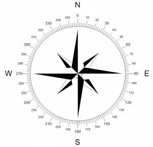 north arrow vector Compass dxf File - Free Vector