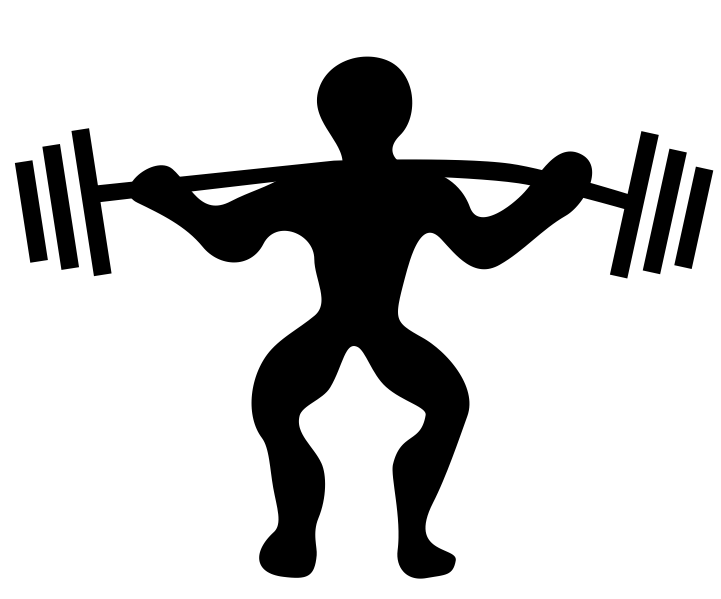 powerlifting black and white free vector