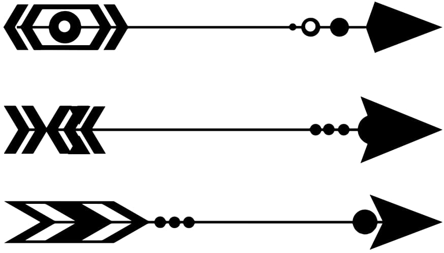 Free Tribal Arrow Svg 312 Dxf Include 4861