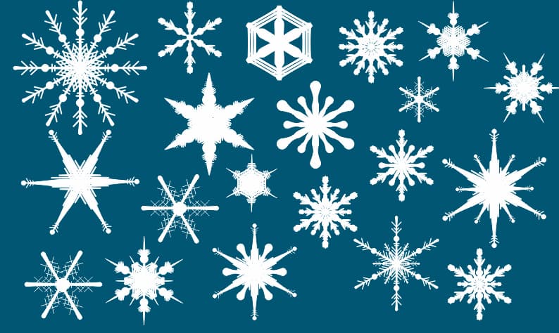 free vector snowflake 