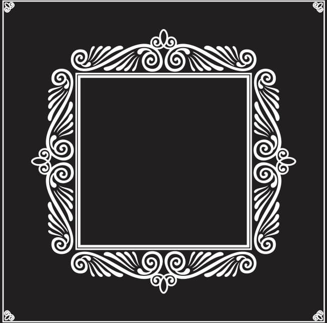 ornate frame vector 