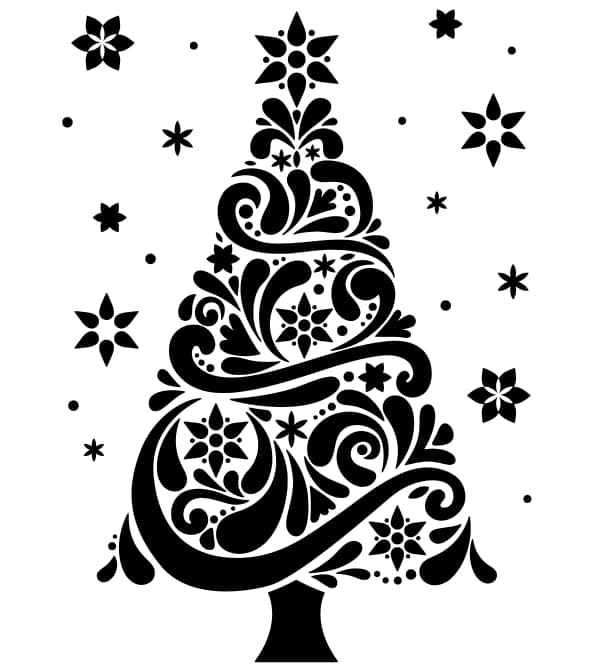 christmas tree dxf file