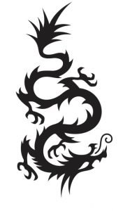 Chinese Dragon Silhouette Vector Free Vector CDR file - Free Vector