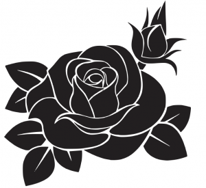 Rose Flower DXF File free download - Free Vector