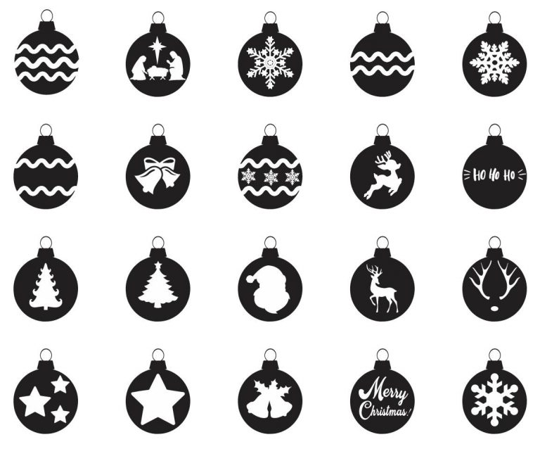 Free DXF Christmas Ornaments DXF files for laser cutting - Free Vector