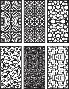 DXF patterns free download files for plasma cutting - Free Vector