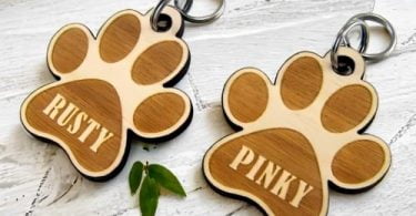 Laser Cut Dog Paw Print DXF Files For Free