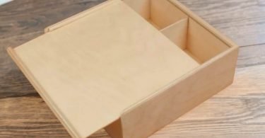 Laser Cut Wooden Box DXF File for laser cutting