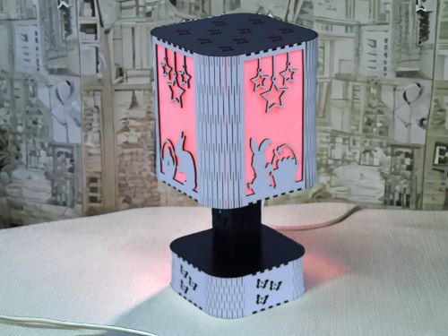 laser cut Decorative Table Lamp SVG File free download