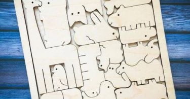 Download Free Laser Cut SVG Files Animal puzzle
