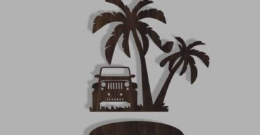 Laser Cut Beach Jeep Svg Files For Laser Engraving