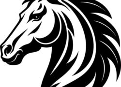 Horse Head DXF File for Laser Cutting – High-Quality Design